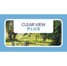 Sieťovina proti hmyzu Clear View Plus pre vysokú priehľadnosť a jasný výhľad do záhrady.