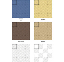 Prehľad geometrických vzorov dlaždíc s diagonálnymi líniami vo vyhotovení ako rybia kosť a sústredné kosoštvorce.
