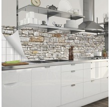 Samolepiaca PVC tapeta do kuchyne mySPOTTI Splash Pietra kamenný múr 2800 x 600 mm SP-F2-1828