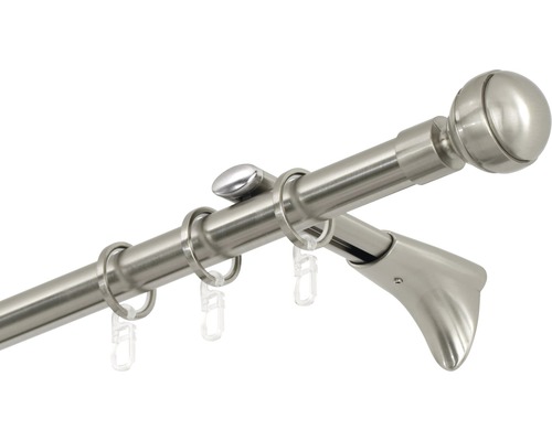 Záclonová tyč s krúžkami a držiakmi