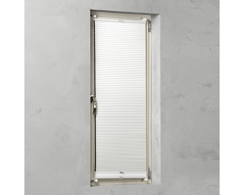 Okno s plisovanou žalúziou ako ochrana proti pohľadom a slnku