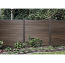 Záhrada s dreveným plotom na ohraničenie pozemku