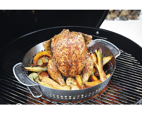 Grilované kura so zeleninou vo vložke na grile