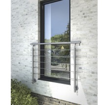 Držiak na držadlo pre sadu zábradlia Pertura k francúzskemu oknu, hliník, montáž na stenu (103)-thumb-1