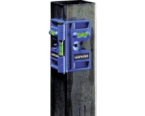 Laserliner stĺpiková vodováha na kovovom stĺpiku na vyrovnanie komponentov