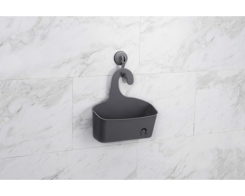 Sprchový košík na uloženie na stenu s prísavkou