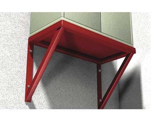 Konzola police z kovu na montáž na stenu