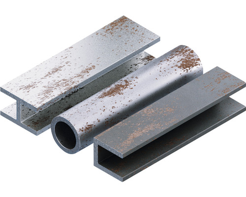 Kovové profily: H-nosník, rúrkový profil a U-profil