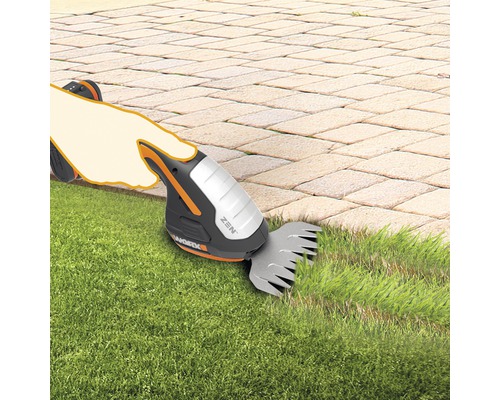 Akumulátorové nožnice na trávu sa používajú na orezávanie okrajov trávnika