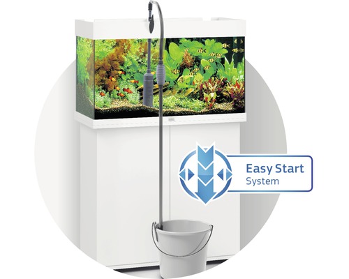 Akvárium so skrinkou a súpravou na výmenu vody