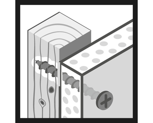 Ilustrácia dreveného spoja so skrutkami