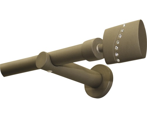 Záclonová tyč s kamienkami a držiakom