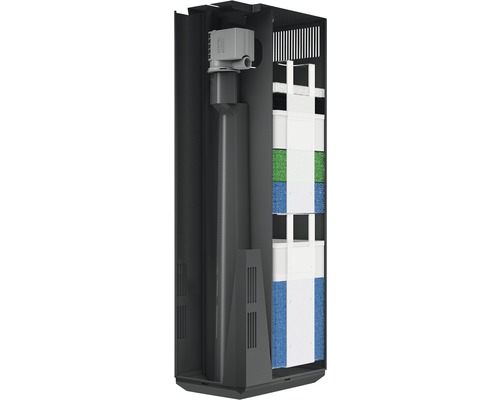 Vnútorný filter pre akváriá s filtračnou hubkou a filtračnou vatou