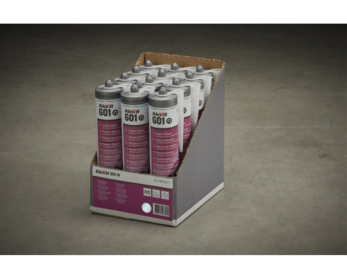 Akkkit 601 sanitárne silikónové kartuše v kartóne