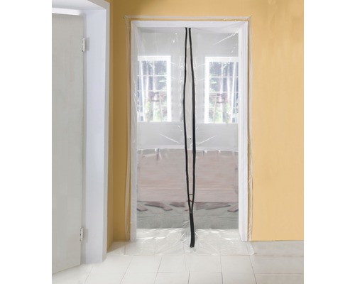 Strip protiprachové dvere fólia vr. zipsu 2,20 x 1,20 m
