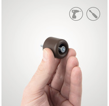 Zarážka na dvere Ø 29,5x25 mm hnedá