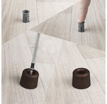 Zarážka na dvere Ø 29,5x25 mm hnedá
