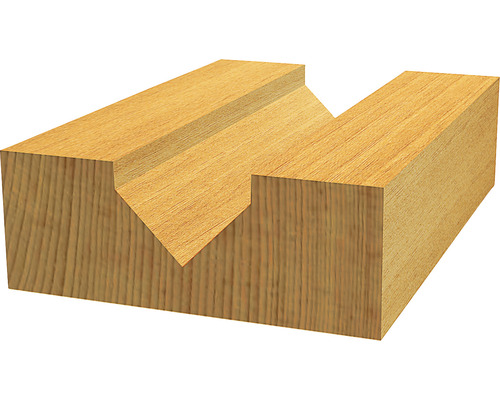 Drevený profil s V drážkou