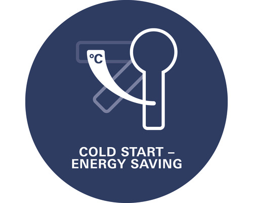 Symbol studeného štartu pre úsporu energie