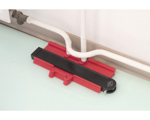 Obrysová šablóna na prenos tvarov na vykurovacie rúrky