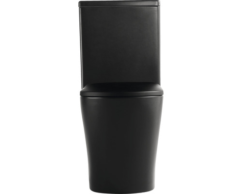 Čierna stojaca toaleta do kúpeľne