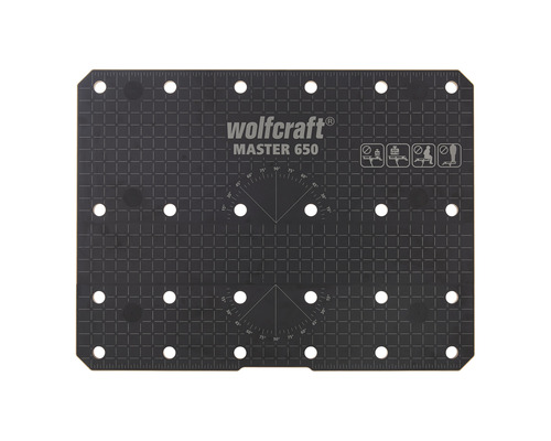 Wolfcraft Master 650 pracovná doska s otvormi