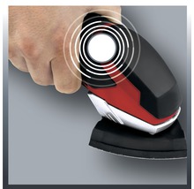 Deltová brúska v ruke