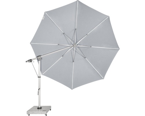 Záhradný slnečník s bočnou nohou, základňou a kolieskami