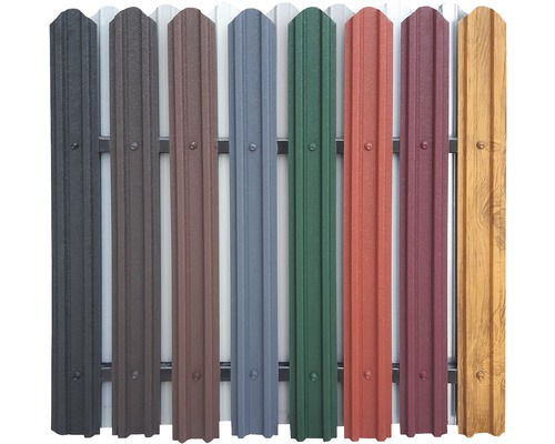 Kovové plotové dosky v rôznych farbách