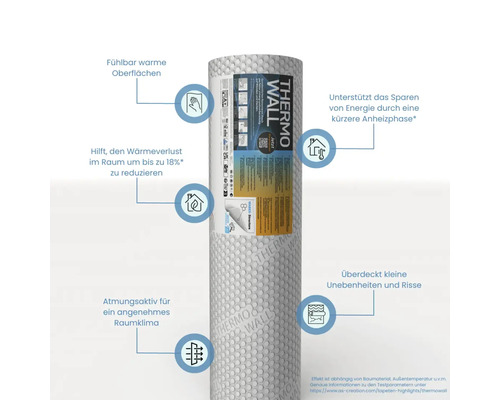 Rolka tapety Thermo Wall na tepelnú izoláciu a úsporu energie