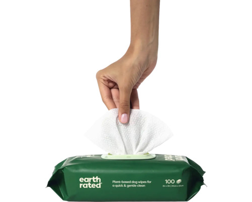 Čistiace obrúsky pre psov Earth Rated, rastlinné, balenie 100 kusov