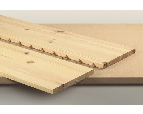 Dve drevené dosky spojené kolíkmi