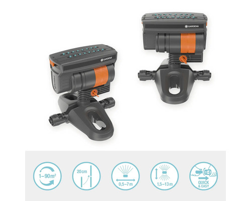 Zavlažovač Gardena pre zavlažovanie záhrad