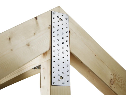 Drevená konštrukcia s klincovou doskou na spájanie drevených trámov