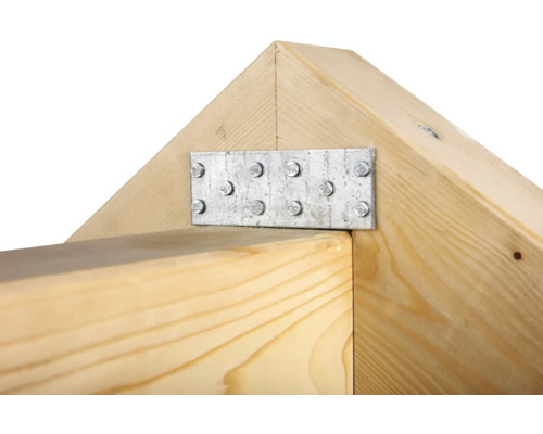 Konštrukcia drevených trámov s kovovým spojovacím prvkom