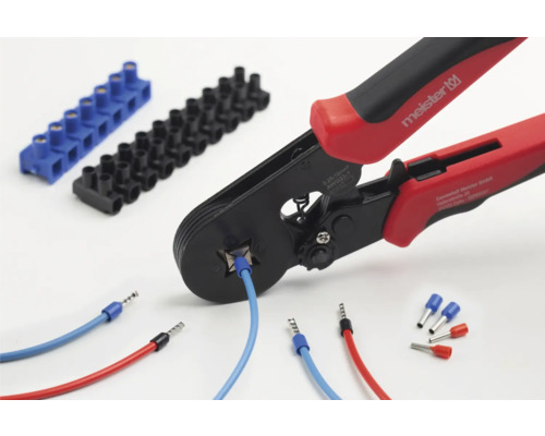 Krimpovacie kliešte na dutinky s dutinkami a luster svorkami