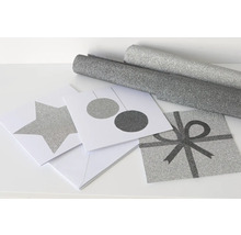 Samolepiaca fólia Metallic Glitter grau 67,5x200 cm