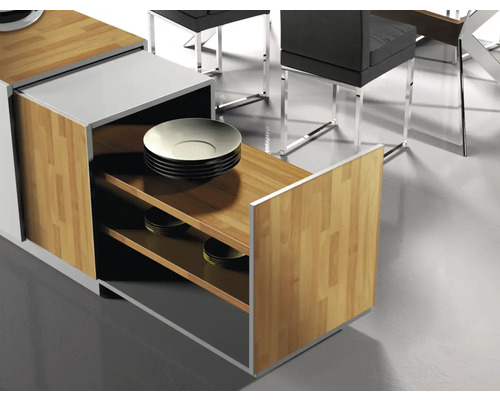 Príborník s otvorenou policou a riadom