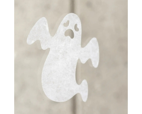 Biely halloweensky okenný nálepka v tvare ducha