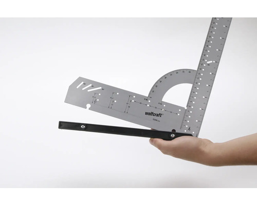 Multifunkčný uholník Wolfcraft na značenie uhlov a vykonávanie meraní