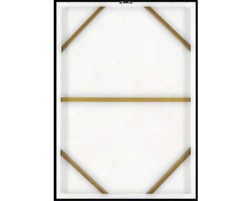 Zadná strana plátna s dreveným rámom a závesným zariadením