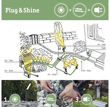 Návod na montáž systému Plug and Shine pre záhradné osvetlenie.