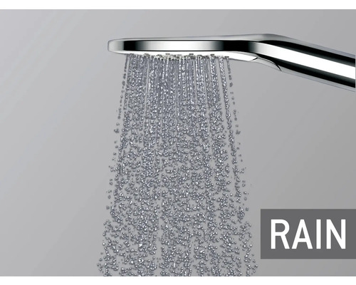 Ručná sprcha s dažďovým prúdom