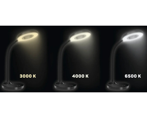 Ohybné LED svetlo na čítanie s rôznymi hodnotami Kelvina