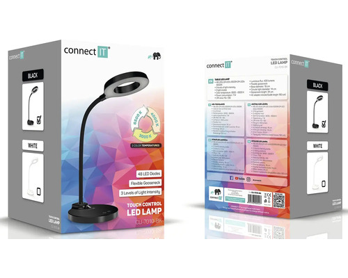 Stolná LED lampa Connect IT v obale produktu