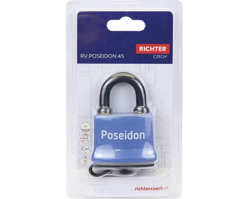 Visiaci zámok Richter Czech Poseidon v obale