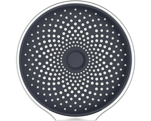 Sprchová hlavica s kruhovým dizajnom a niekoľkými tryskami