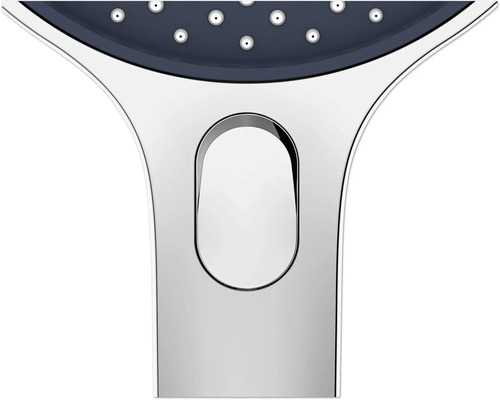 Detail ručnej sprchy s prepínačom druhov prúdu