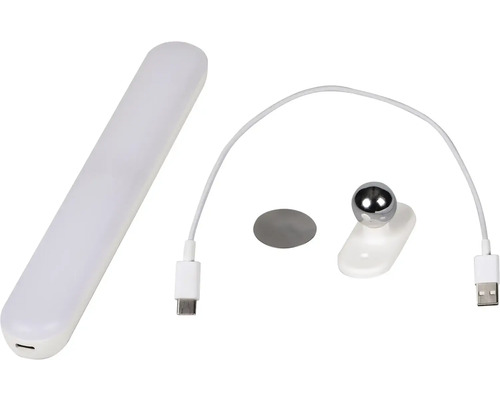 LED svietidlo s USB káblom, magnetickou základňou a lepiacou plochou