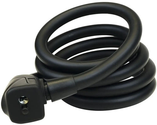 Čierny lankový zámok na bicykle